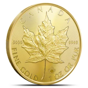1 oz Canadian Gold Maple Leaf Coin - Random Year - Brilliant Uncirculated - .9999 Fine Gold