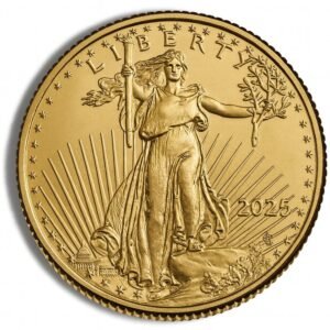 2025 Gold American Eagle coin featuring Lady Liberty with torch and olive branch – popular with Ponte Vedra gold buyers