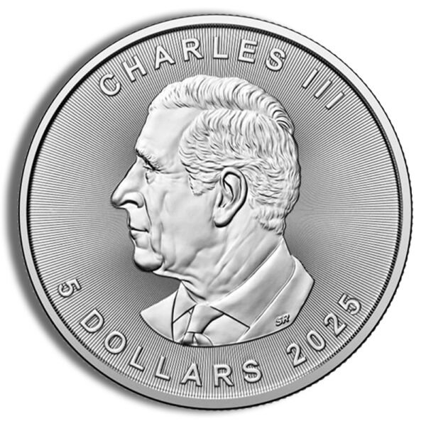 2025 1 oz Canadian Silver Maple Leaf Coin - Brilliant Uncirculated - .9999 Fine Silver - Image 3