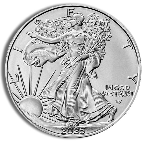 2025 1 oz American Silver Eagle Coin - Brilliant Uncirculated - .999 Fine Silver