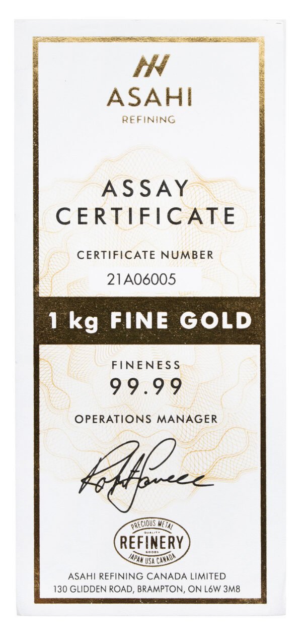 1 Kilo Gold Bar - Brilliant Uncirculated - .9999 Fine Gold - Image 3
