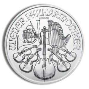 1 oz Austrian Silver Philharmonic Coin - Random Year - Brilliant Uncirculated - .999 Fine Silver