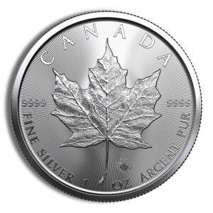 1 oz Canadian Silver Maple Leaf Coin - Random Year - Brilliant Uncirculated - .9999 Fine Silver