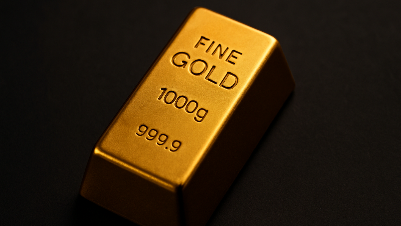 Valcambi gold bars and American Gold Eagle coin beneath blog headline about selling gold in Florida